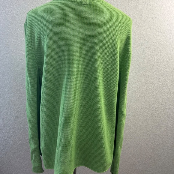Women's Coldwater Creek Bright Green Long Sleeve Sweater Tee | Size‎ XL - Picture 3 of 10